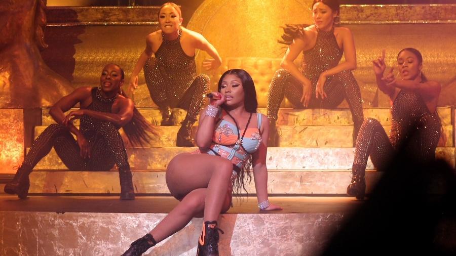 Nicki Minaj durante show no Brasil - cantora disse que publicação sobre aposentadoria foi um mal entendido - AgNews