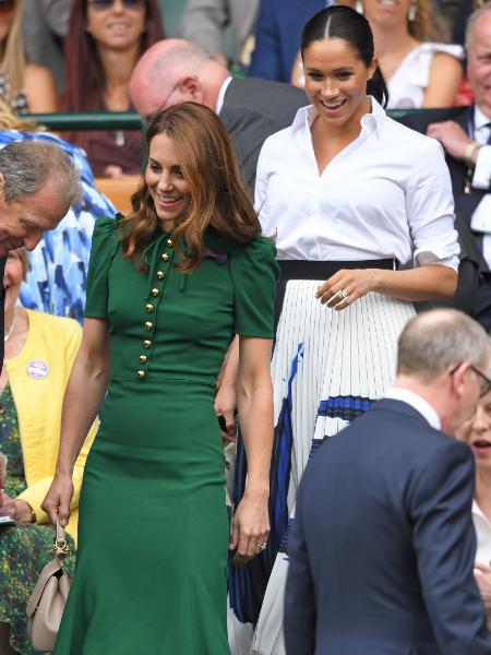 Kate Middleton e Meghan Markle assistem à final feminina de torneio de tênis sem seus maridos - Karwai Tang/Getty Images
