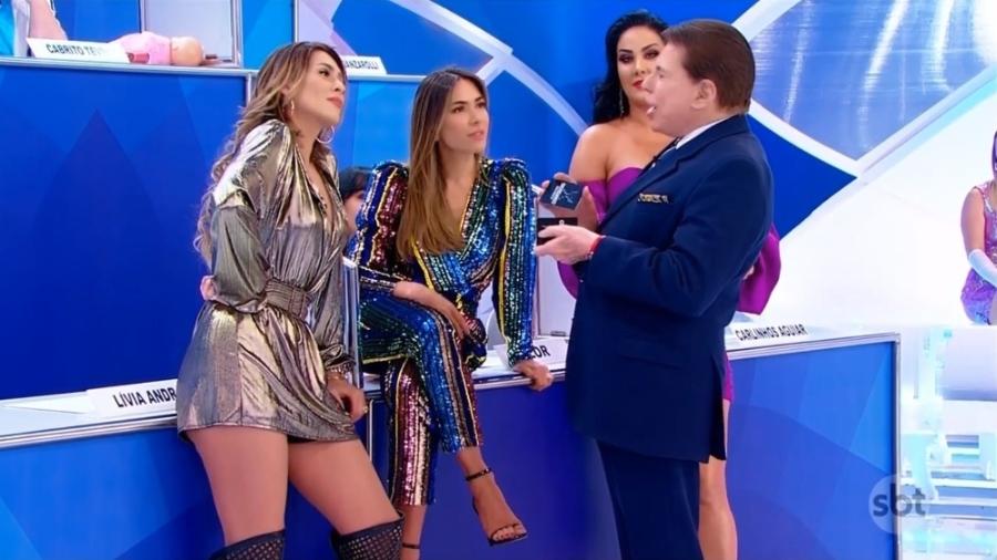 Lívia Andrade confronta Silvio Santos no Jogo dos Pontinhos - Reprodução/SBT