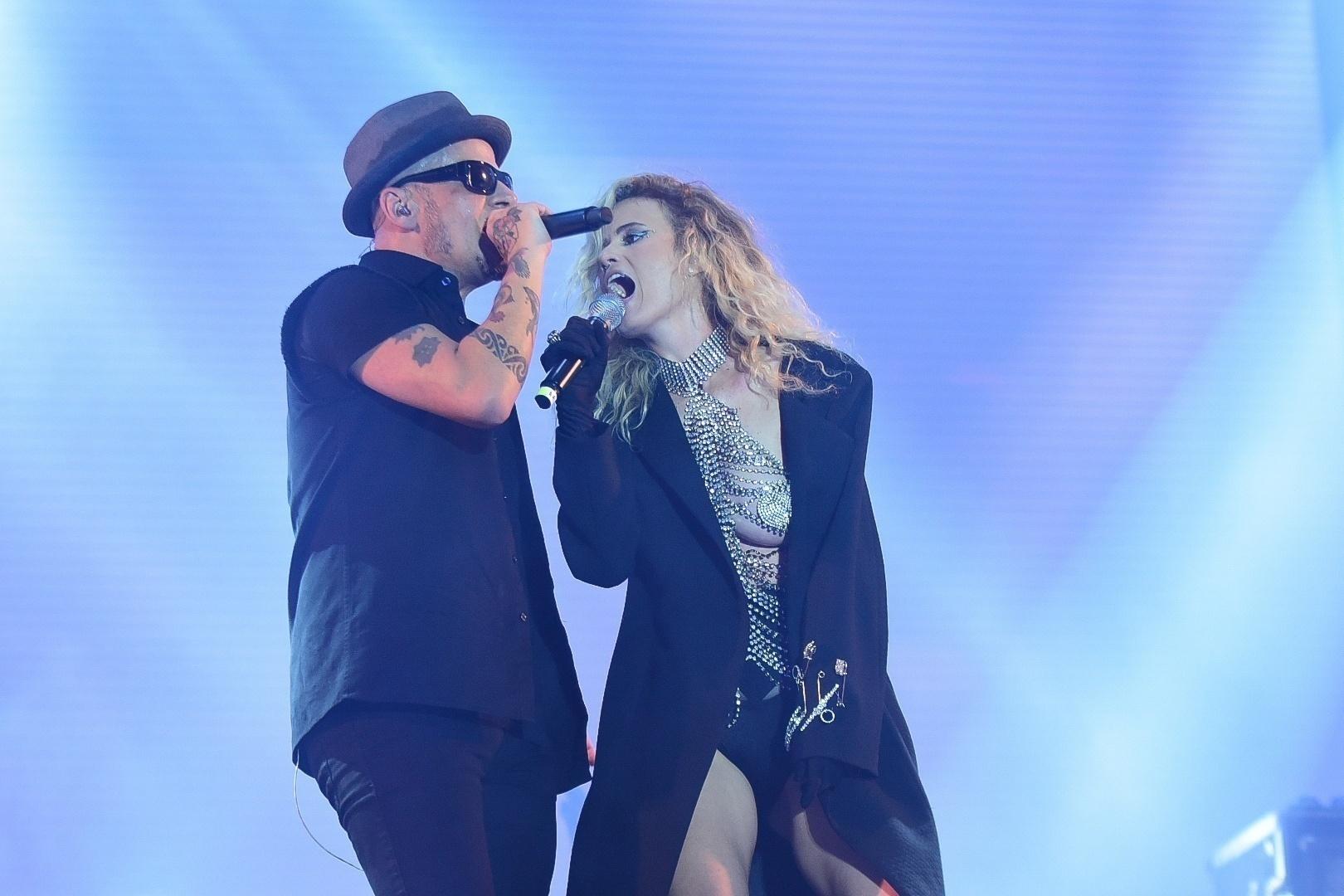 Sérgio Britto, vocalista e tecladista, e Ana Canãs - LEO FRANCO/AGNEWS