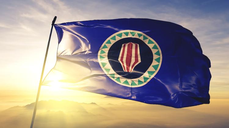 Bandeira de Bougainville, província de Papua Nova Guiné - Getty Images