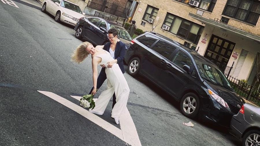 Reily e Amanda se casaram na rua, em Nova York - Reprodução/Instagram