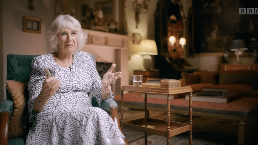 Camilla Parker Bowles dá depoimento sobre a rainha Elizabeth 2ª - Reprodução/BBC