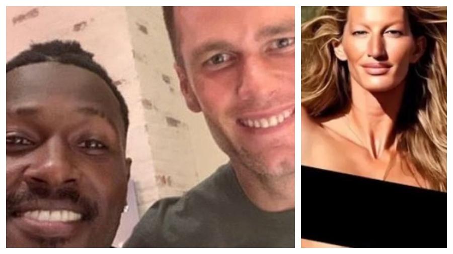 Antonio Brow postou nude fake de Gisele Bündchen e depois deletou - Reprodução