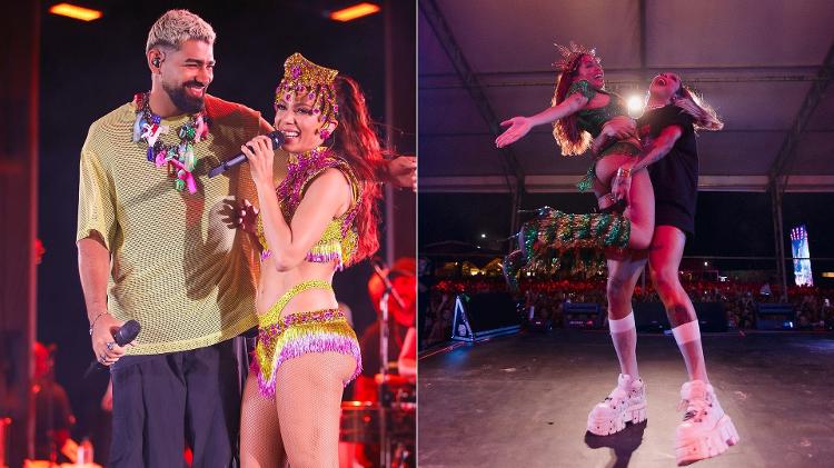 Anitta recebe no palco Dilsinho, em Salvador, e Pabllo Vittar, em Brasília