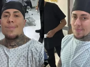 MC Daniel toma anestesia geral para tatuagem de 7 horas: 'Vou dormir'