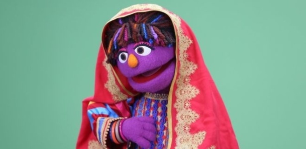 Zari é a nova personagem da versão afegã do "Vila Sésamo" - BBC