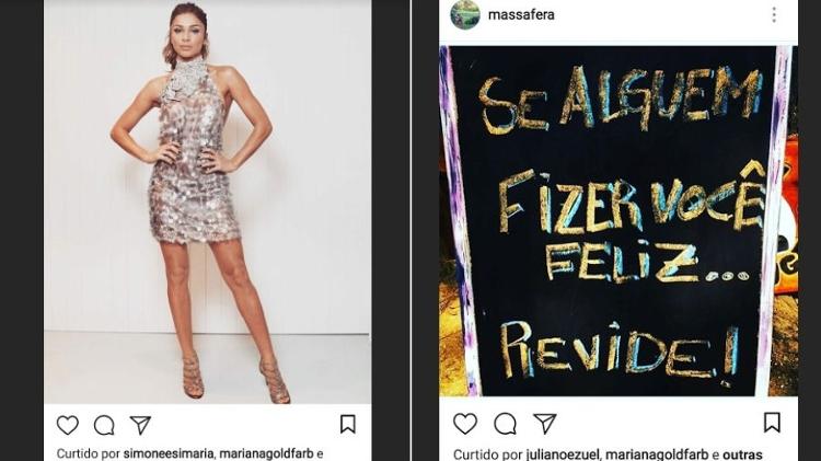 Mariana Goldfarb também curtiu publicações de Grazi Massafera no Instagram - Reprodução/Instagram - Reprodução/Instagram