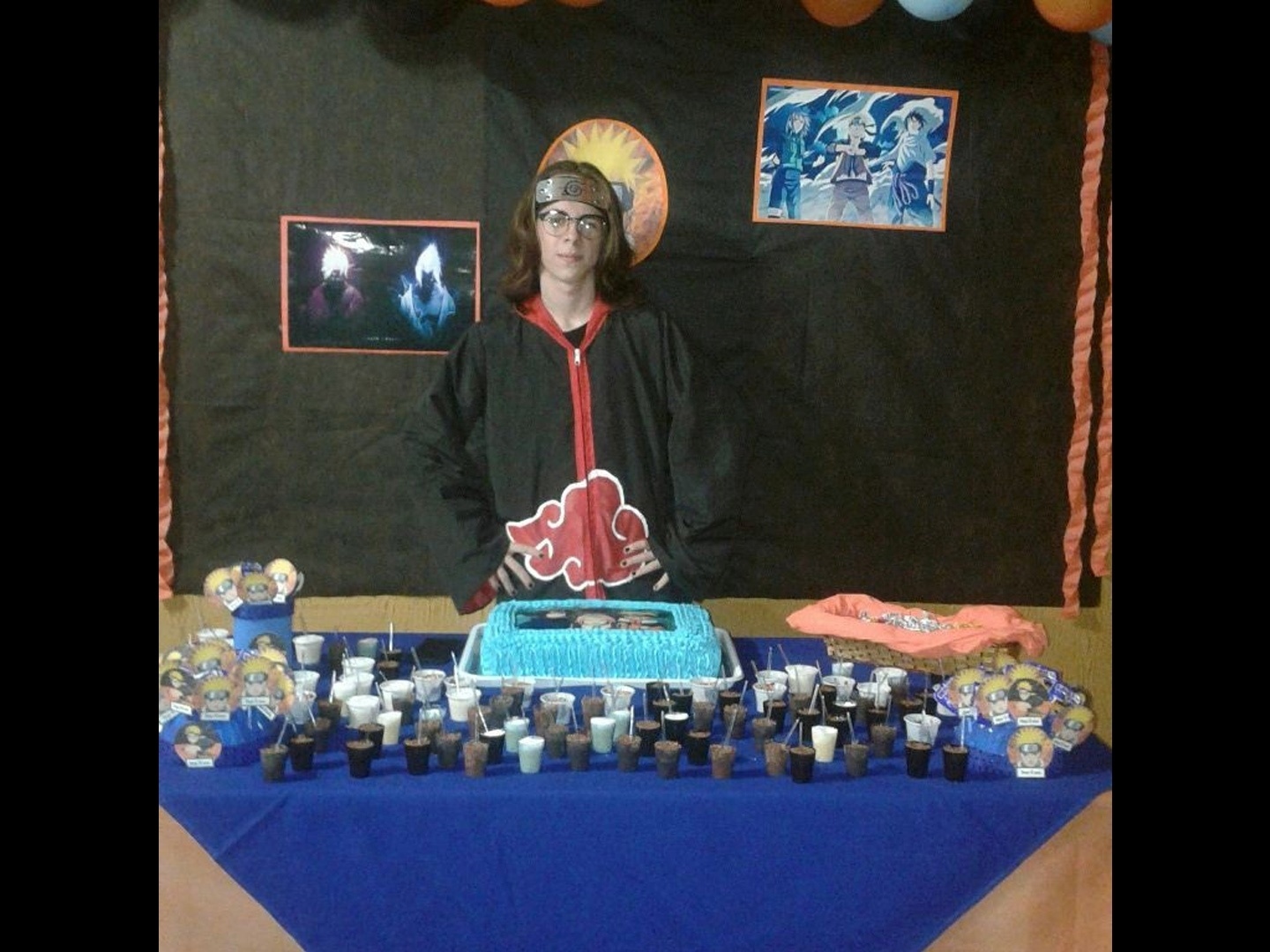 The akatsuki  Festa naruto decoração, Festa naruto, Aniversario