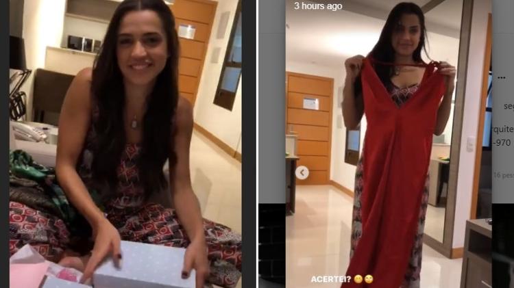 Paula mostra presente que ganhou de Breno  - Reprodução/Instagram - Reprodução/Instagram