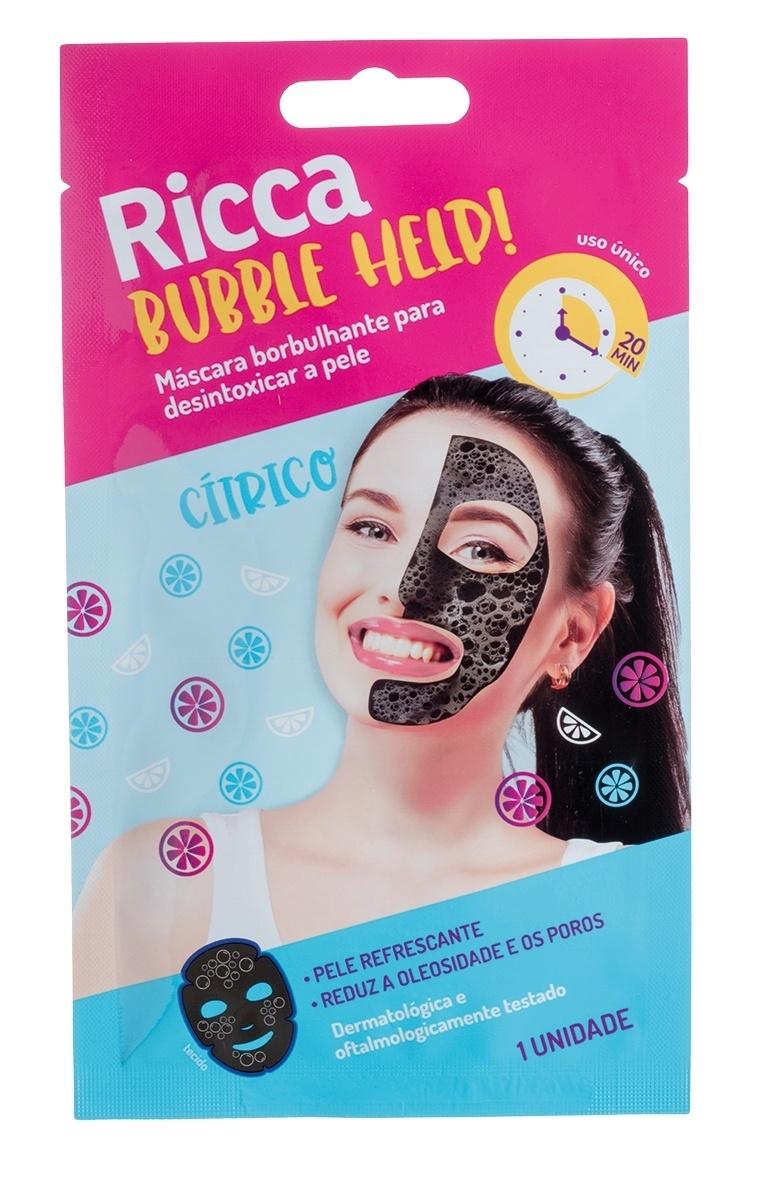 Bubble Help!, Ricca: máscara borbulhante para reduzir oleosidade e poros. Com ativos de frutas cítricas e carvão. R$14,90 - www.bellizcompany.com.br. - Divulgação