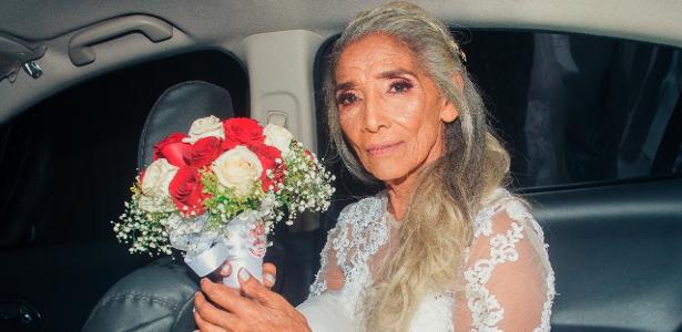 De branco na igreja | 'Casei aos 70 anos. Foi como eu sonhava desde criança', diz aposentada
