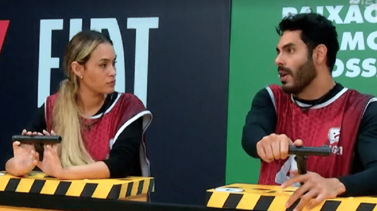 BBB 21: Rodolffo e Sarah conversam na prova do líder - Reprodução/Globoplay - Reprodução/Globoplay