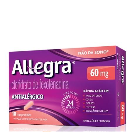 Allegra é um remédio usado para tratar alergias - Divulgação