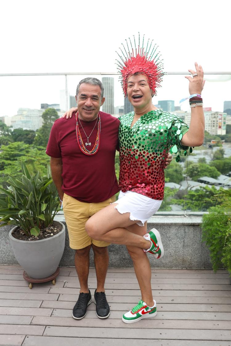 David Brazil e Papito para o Bloco da Anitta, no Rio