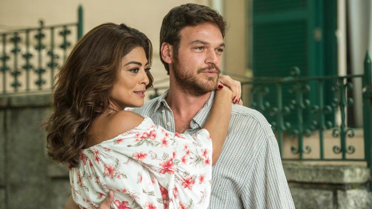 Bibi (Juliana Paes) e Rubinho (Emílio Dantas) em "A Força do Querer" - Estevam Avellar/TV Globo - Estevam Avellar/TV Globo
