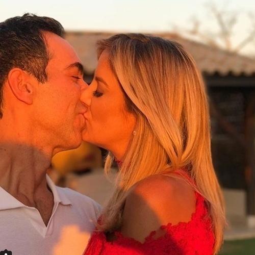 Cesar Tralli também comemorou a união com Ticiane Pinheiro - Reprodução/Instagram