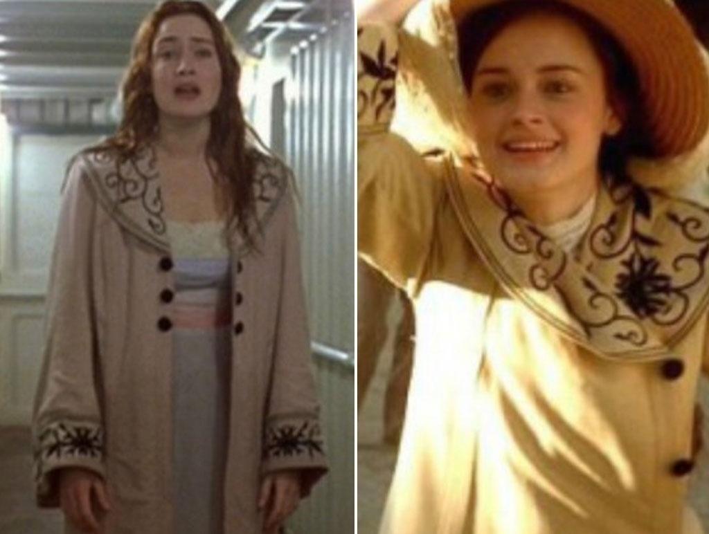 Cenas de "Titanic" (1997), à esquerda, e "Vivendo na eternidade" (2002) - Reprodução