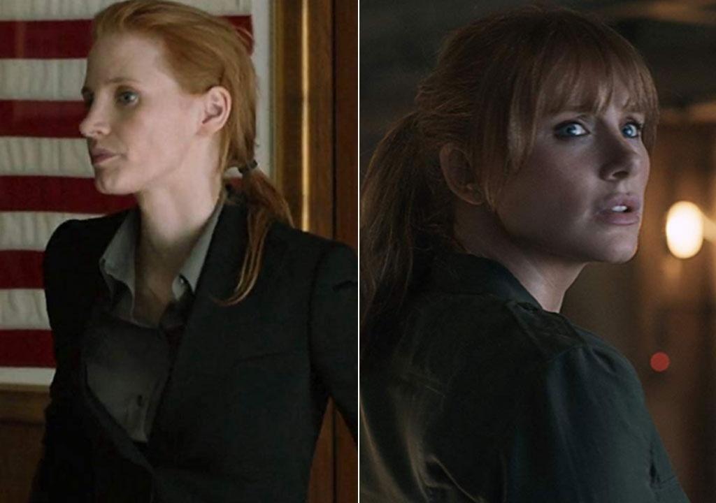 Jessica Chastain (à esquerda) e Bryce Dallas Howard - Reprodução