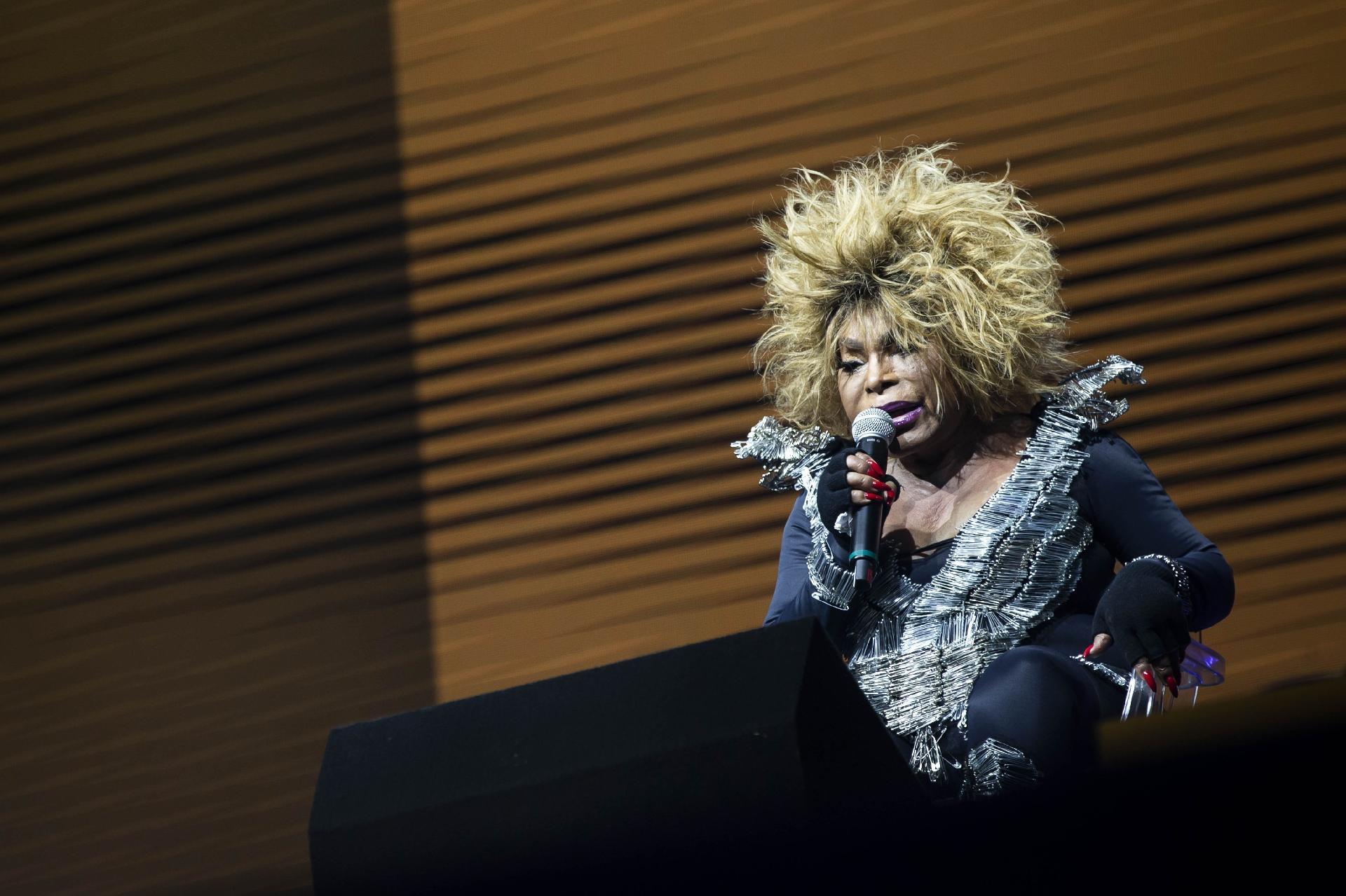 Elza Soares no terceiro dia de Rock in Rio 2019 - ADRIANO VIZONI/FOLHAPRESS