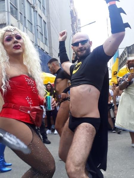 DJ Bruno Legítimo no bloco Meu Santo é Pop - Carlos Minuano/UOL - Carlos Minuano/UOL