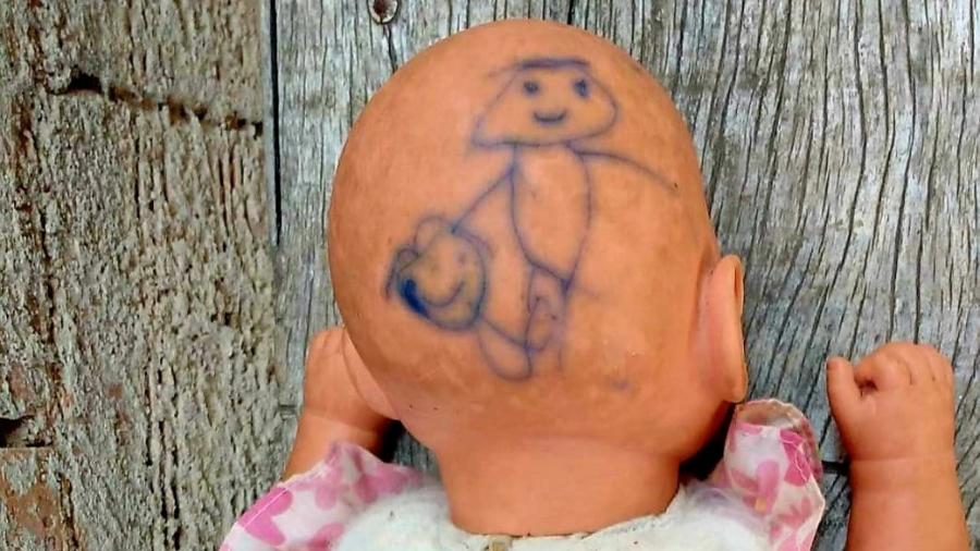 Desenho feito por criança após ser estuprada por conhecido da família, de 23 anos: "Pais, fiquem atentos aos sinais", diz mãe - Arquivo pessoal