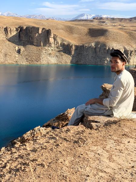 No parque nacional de Band-e Amir, Afeganistão