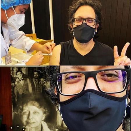 Lucio Mauro Filho se vacina contra covid-19 - Reprodução/Instagram