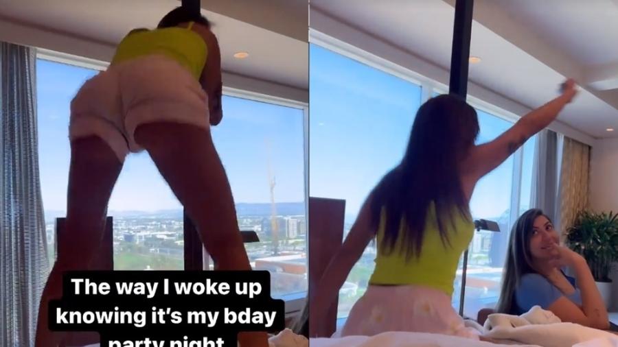 Anitta acorda empolgada para festa de aniversário e rebola em cima da cama - Reprodução/Instagram