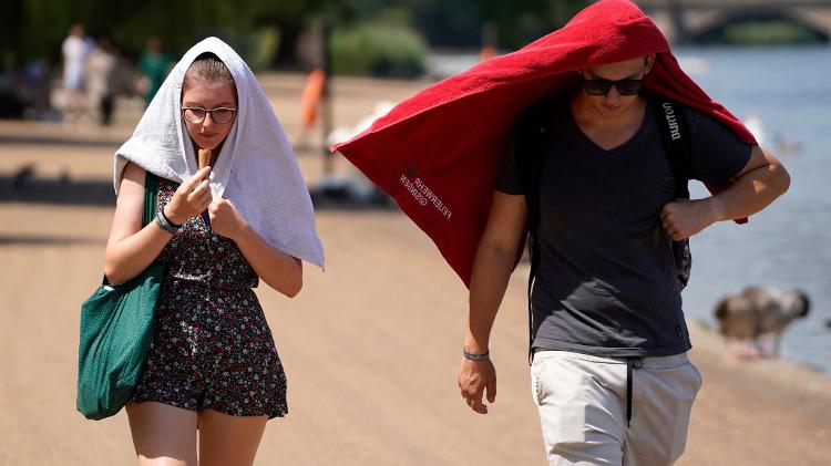Onda de calor na Europa, em 2022 - Niklas Halle'n/ AFP  - Niklas Halle'n/ AFP 