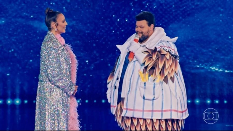 Babu Santana é desmascarado no The Masked Singer - Reprodução/Globo