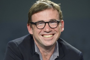 08.out.2014 - O escritor David Nicholls durante lançamento do romance "Nós" na Feira do Livro de Frankfurt, na Alemanha - EFE