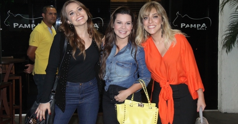 31.ago.2015- Letícia Colin, Fernanda Souza e Júlia Rabello