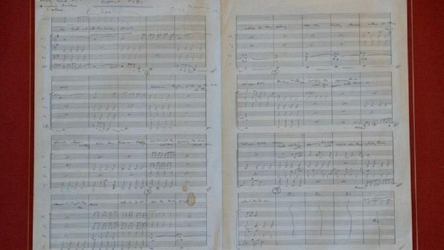 Partitura original da clássica "Eleanor Rigby", do álbum "Revolver" (1966) - PA