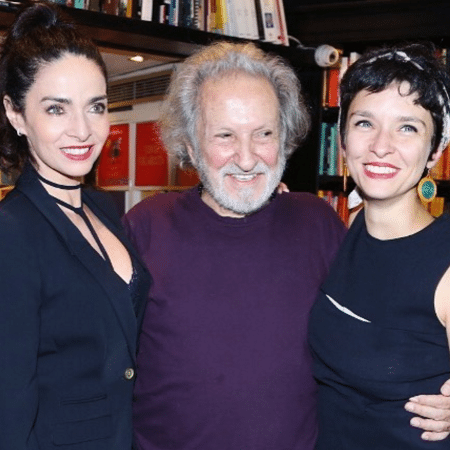 Claudia Ohana com o ex-marido, Ruy Guerra, e a filha, Dandara Guerra - Reprodução/Instagram