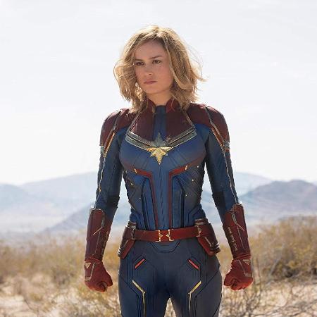 Brie Larson como a Capitã Marvel - Reprodução