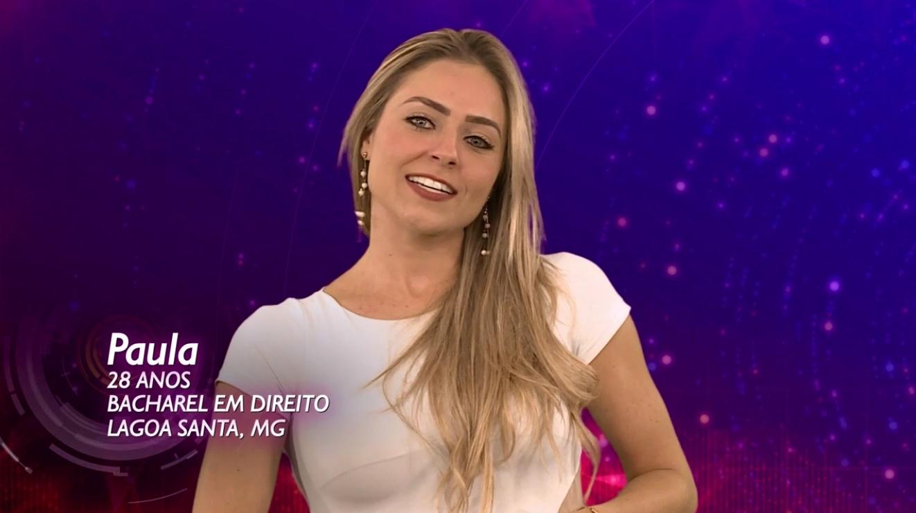 Paula é a décima terceira participante do ?BBB19? - Reprodução/TvGlobo