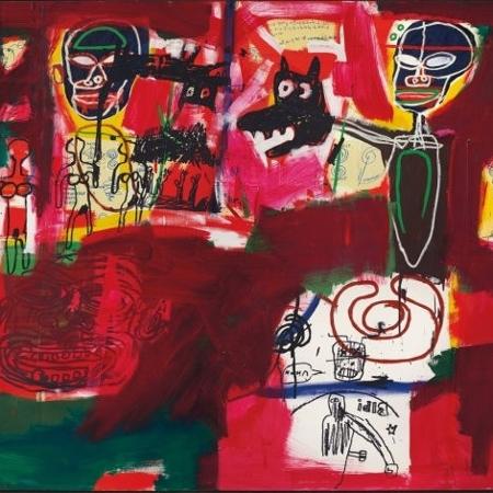 Quadro "Sábado Por La Noche", de Jean-Michel Basquiat - Reprodução