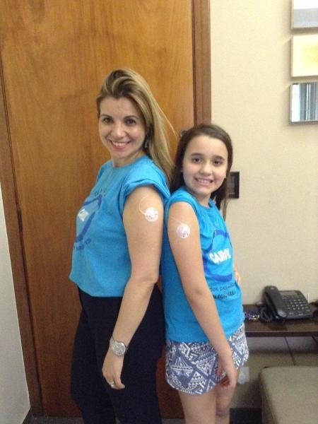 "Ela estava sempre cansada", diz Ana Paula sobre a filha, Caroline, antes do diagnóstico de diabetes - Arquivo pessoal