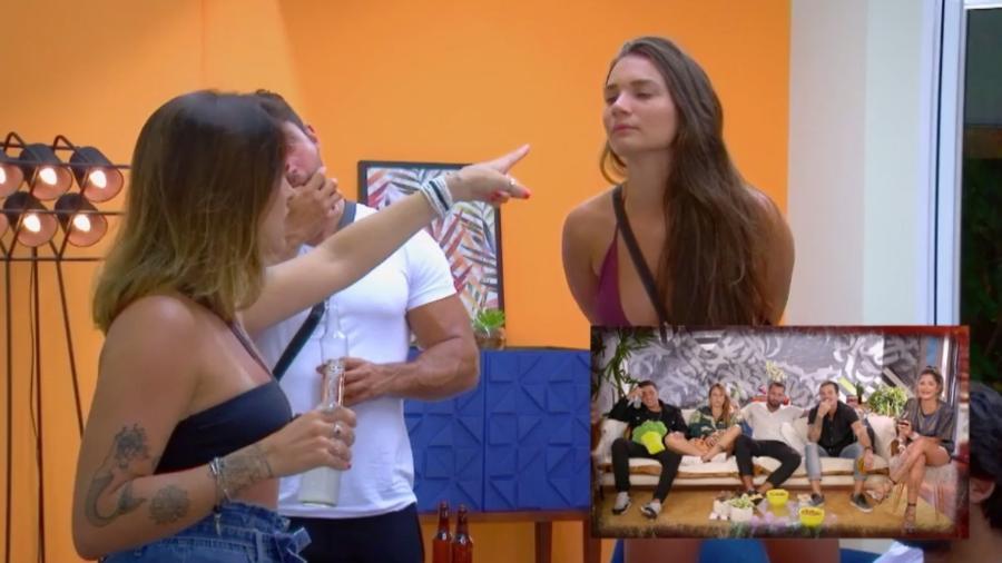 De Férias com o Ex Brasil: Tati Dias e Stéfani Bays brigam feio com direito a bebida na cara - Reprodução/MTV