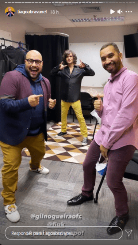 Tiago Abravanel com Gil e Fiuk - Reprodução/Instagram - Reprodução/Instagram