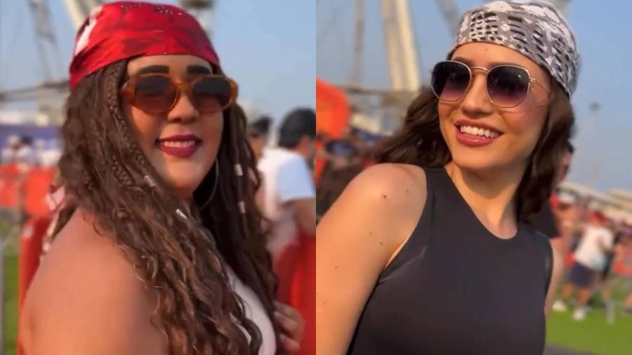 Rock in Rio: Bandanas e lenços dominam looks no segundo dia