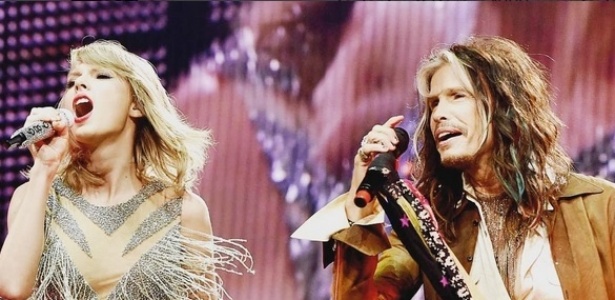 Taylor Swift canta "I Don"t Want To Miss A Thing" com Steven Tyler em Nashville - Reprodução/Instagram/taylorswift