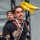 12.mar.2016 - O Eagles of Death Metal se apresenta no palco Onix no Lollapalooza Brasil 2016, em São Paulo - Francisco Cepeda/AGNews