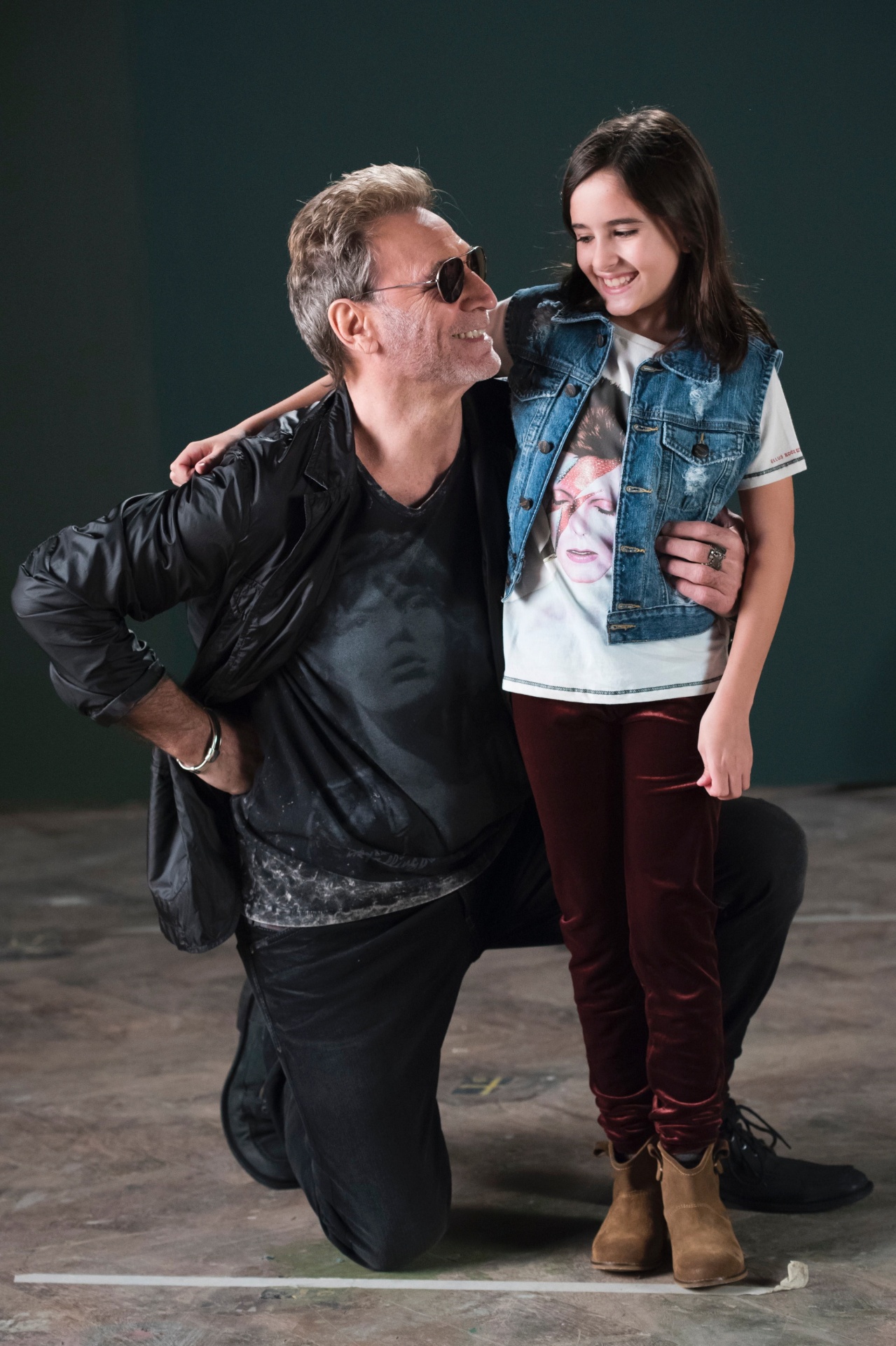 Herson Capri e Lara Cariello, que estão em "Rock Story" - César Alves/Globo