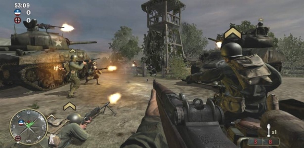 "Call of Duty 3" mantém temática na Segunda Guerra, porém ação se passa após o Dia D - Reprodução
