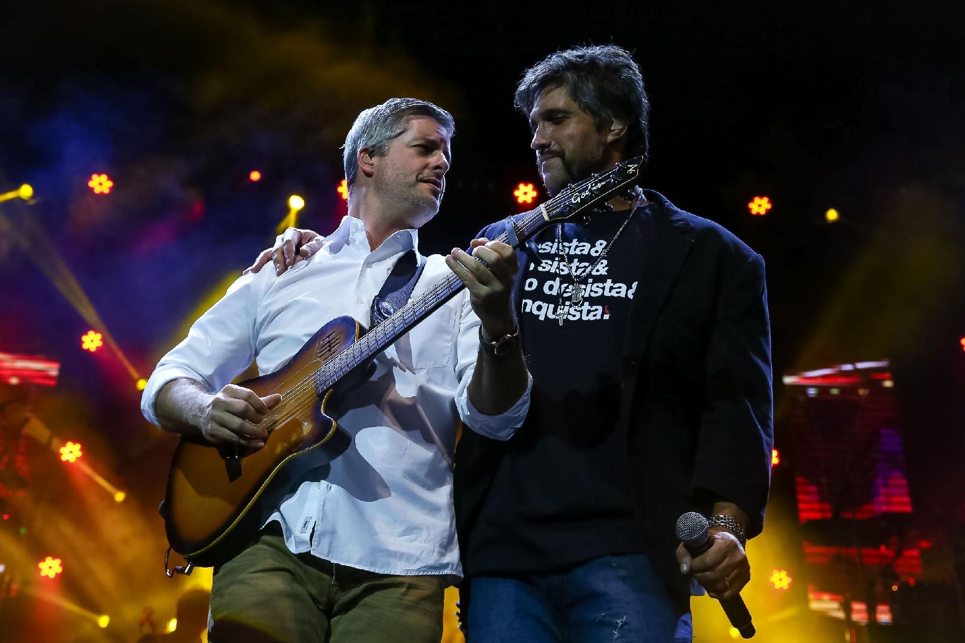 Victor se apresenta com Léo no Espaço das Américas, em São Paulo   - Rapais Castello/AgNews