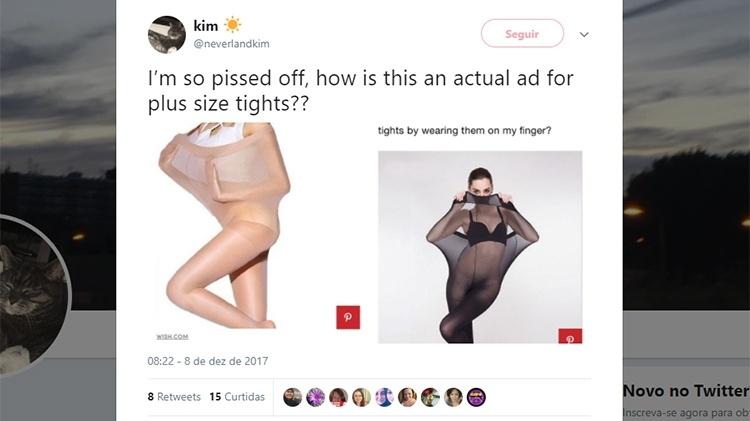 Calças plus size - Reprodução/Wish.com - Reprodução/Wish.com