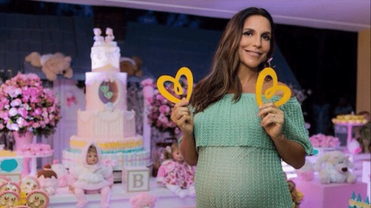 Ivete Sangalo em seu chá de fraldas - Reprodução/Instagram - Reprodução/Instagram
