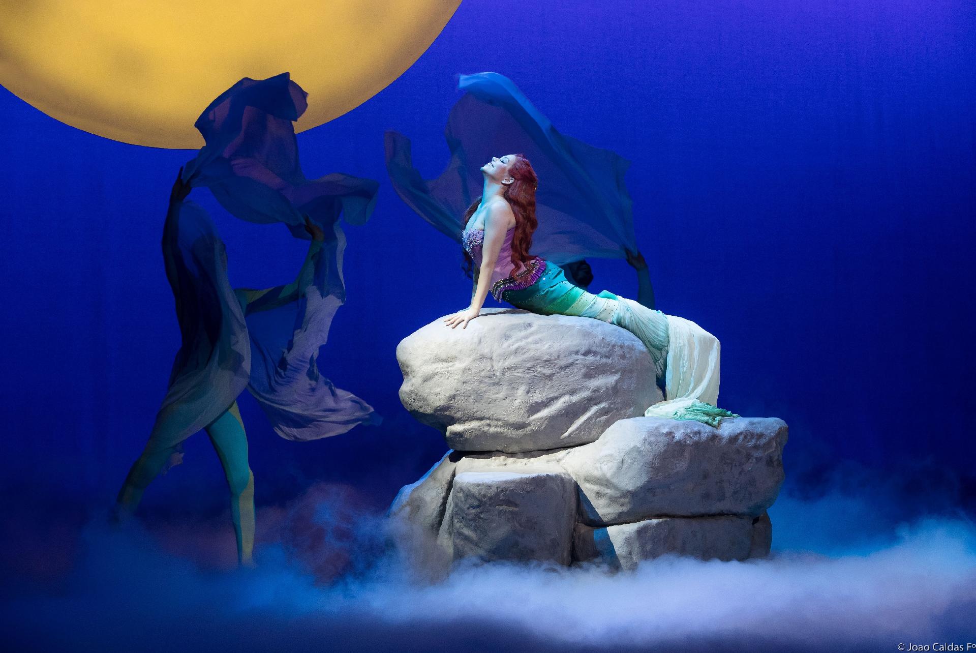 Fabi Bang caracterizada como Ariel para o musical "A Pequena Sereia" - João Caldas/Divulgação